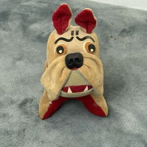 R. Dakin Dream Pets Vintage Stuffed Beige Bulldog Dog Toy 5.5" Japan Plush